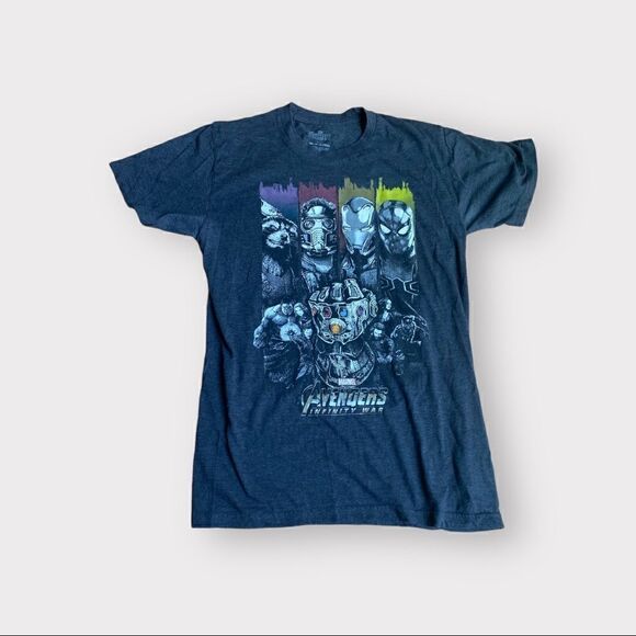Marvel Avengers Infinity War Graphic Tee Shirt Sz M - Picture 1 of 3